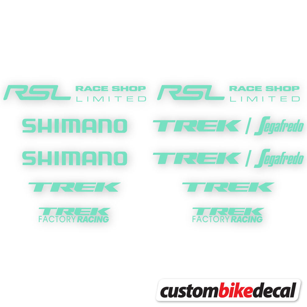 Mint decal for Trek Segafredo Square frame – bike sticker vinyl
