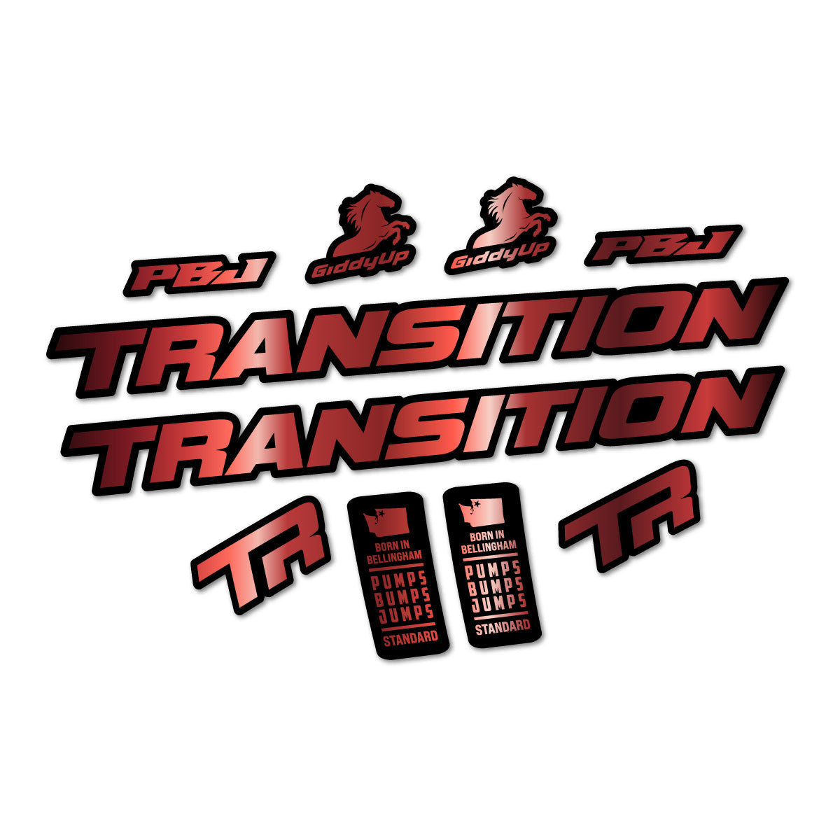 Copper decal for Transition PBJ 2026 frame – bike sticker vinyl