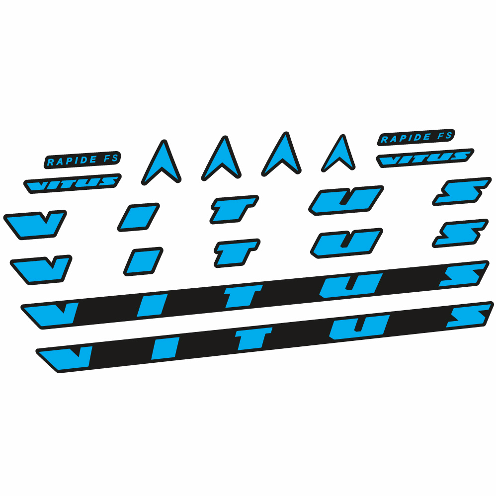 Stickers Vitus Rapide FS CRX 2022 compatibles Autocollants cadre