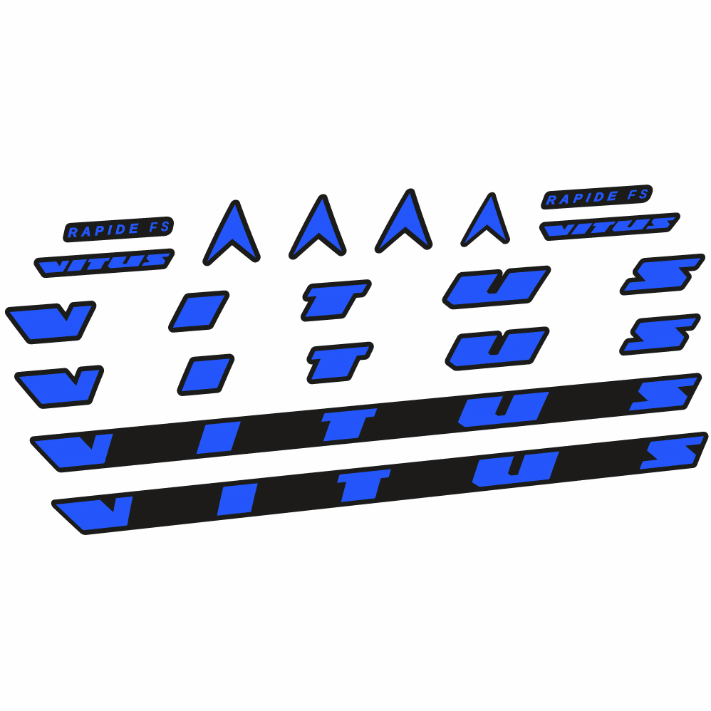 Stickers Vitus Rapide FS CRX 2022 compatibles Autocollants cadre