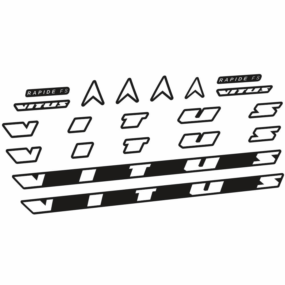 Stickers Vitus Rapide FS CRX 2022 compatibles Autocollants cadre