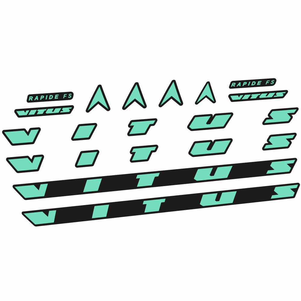 Stickers Vitus Rapide FS CRX 2022 compatibles Autocollants cadre