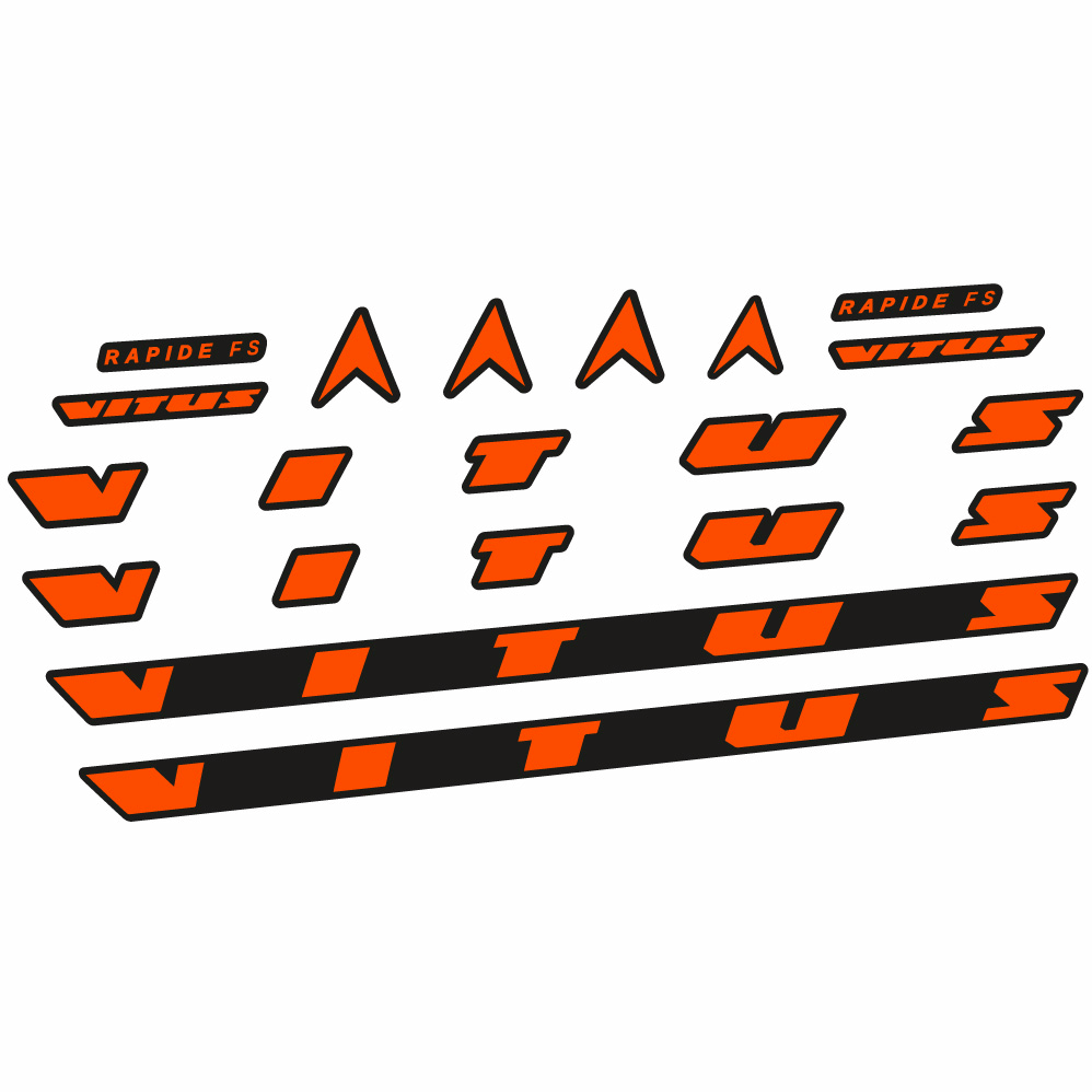 Stickers Vitus Rapide FS CRX 2022 compatibles Autocollants cadre