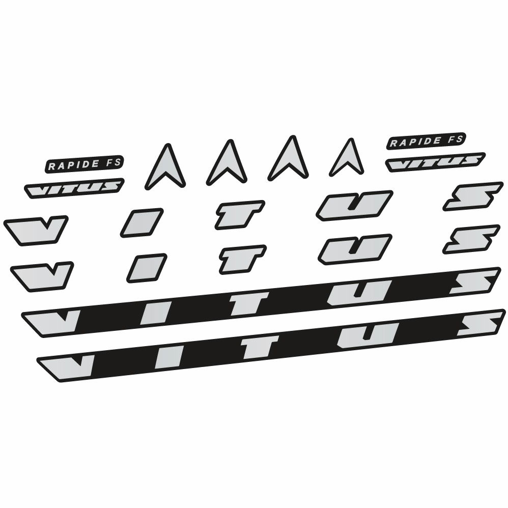 Stickers Vitus Rapide FS CRX 2022 compatibles Autocollants cadre