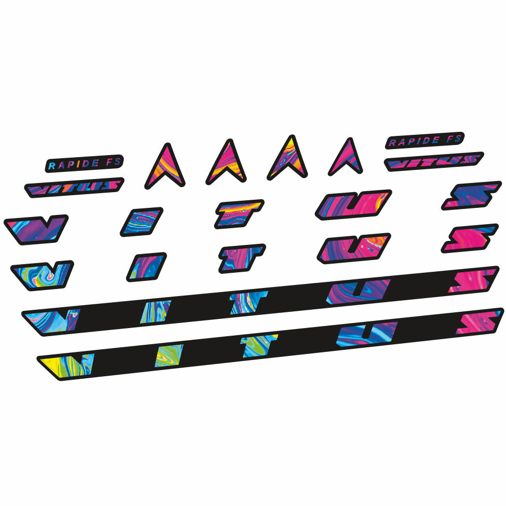 Stickers Vitus Rapide FS CRX 2022 compatibles Autocollants cadre