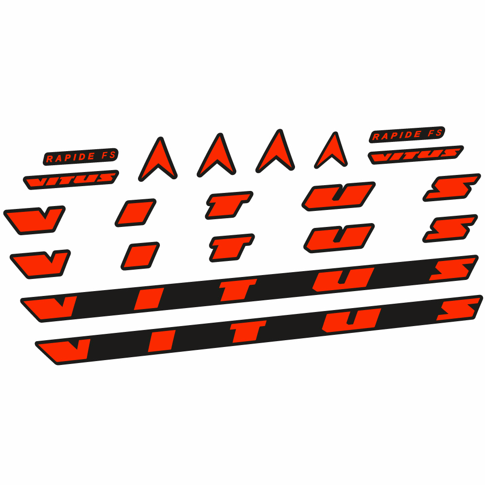 Stickers Vitus Rapide FS CRX 2022 compatibles Autocollants cadre