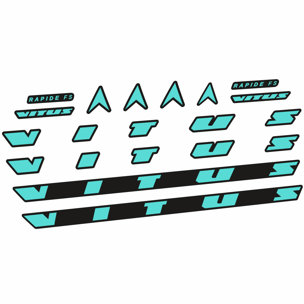 Stickers Vitus Rapide FS CRX 2022 compatibles Autocollants cadre
