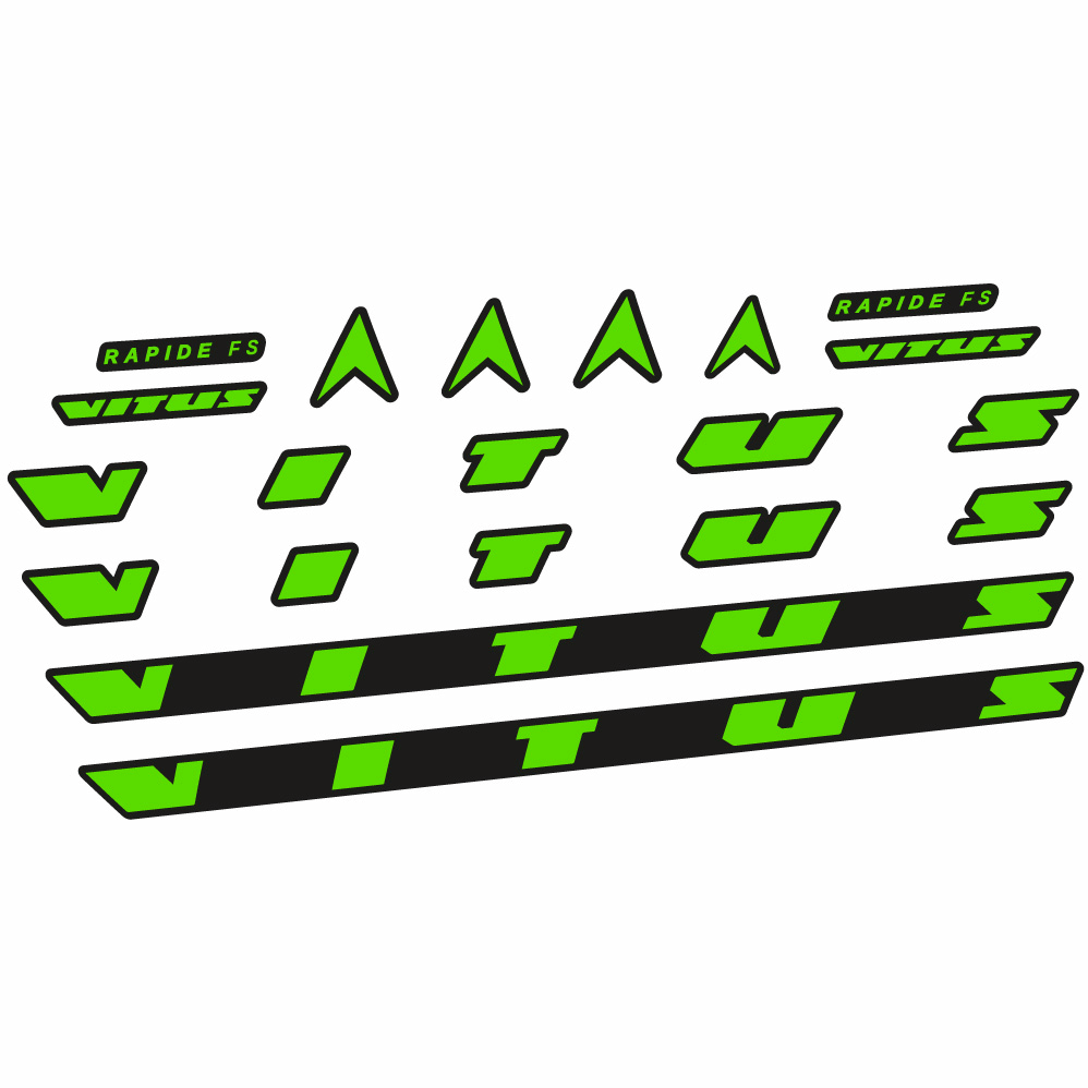 Stickers Vitus Rapide FS CRX 2022 compatibles Autocollants cadre