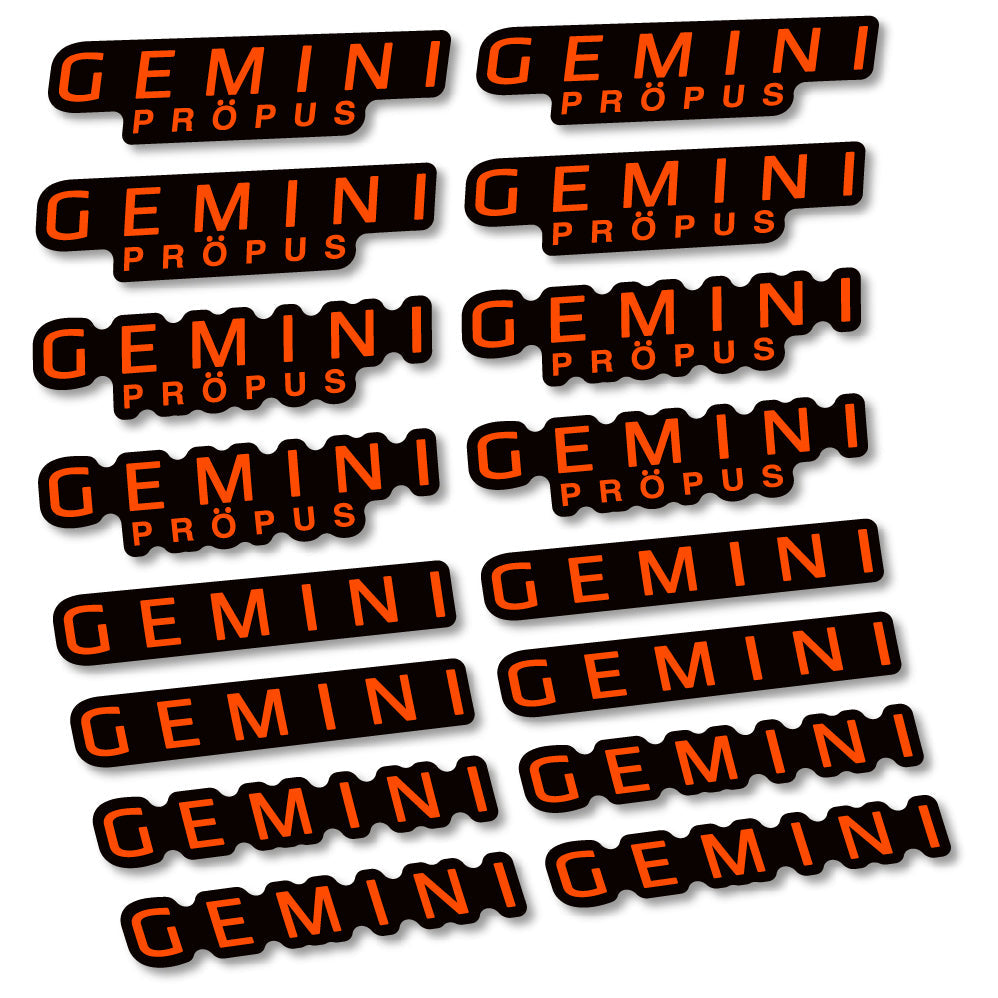Stickers Gemini Propus compatibles Autocollants cintre