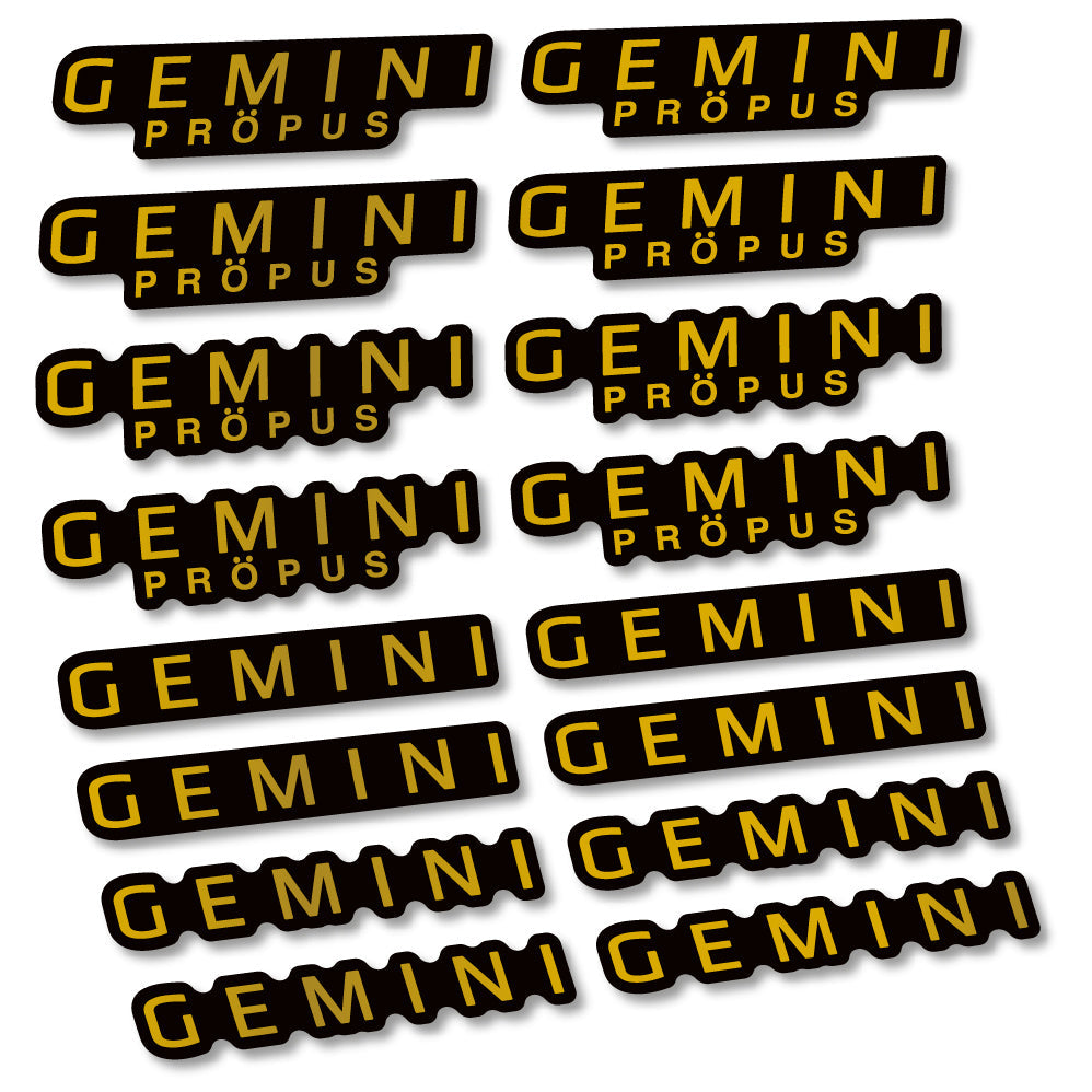 Stickers Gemini Propus compatibles Autocollants cintre