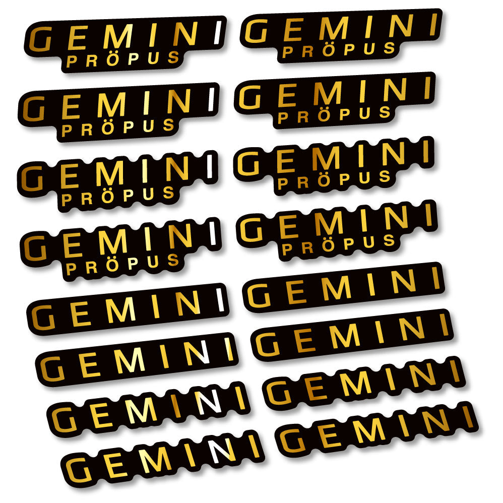 Stickers Gemini Propus compatibles Autocollants cintre
