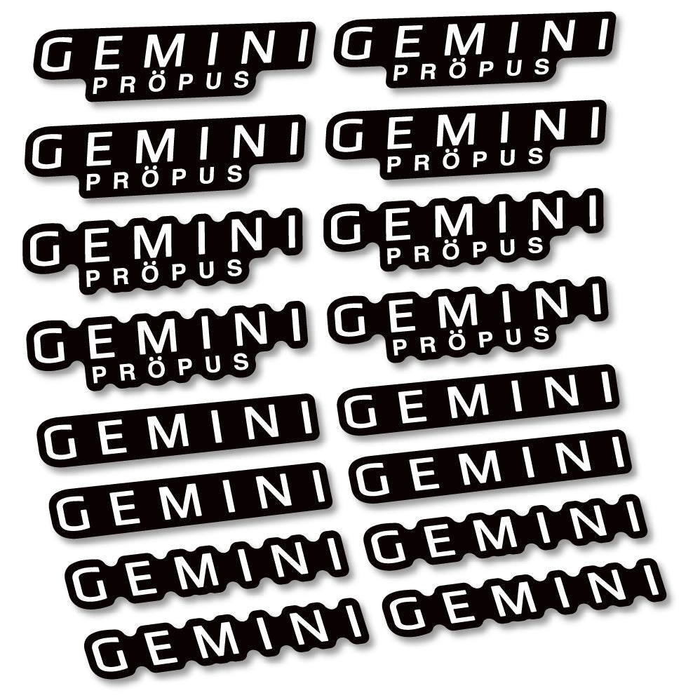 Stickers Gemini Propus compatibles Autocollants cintre