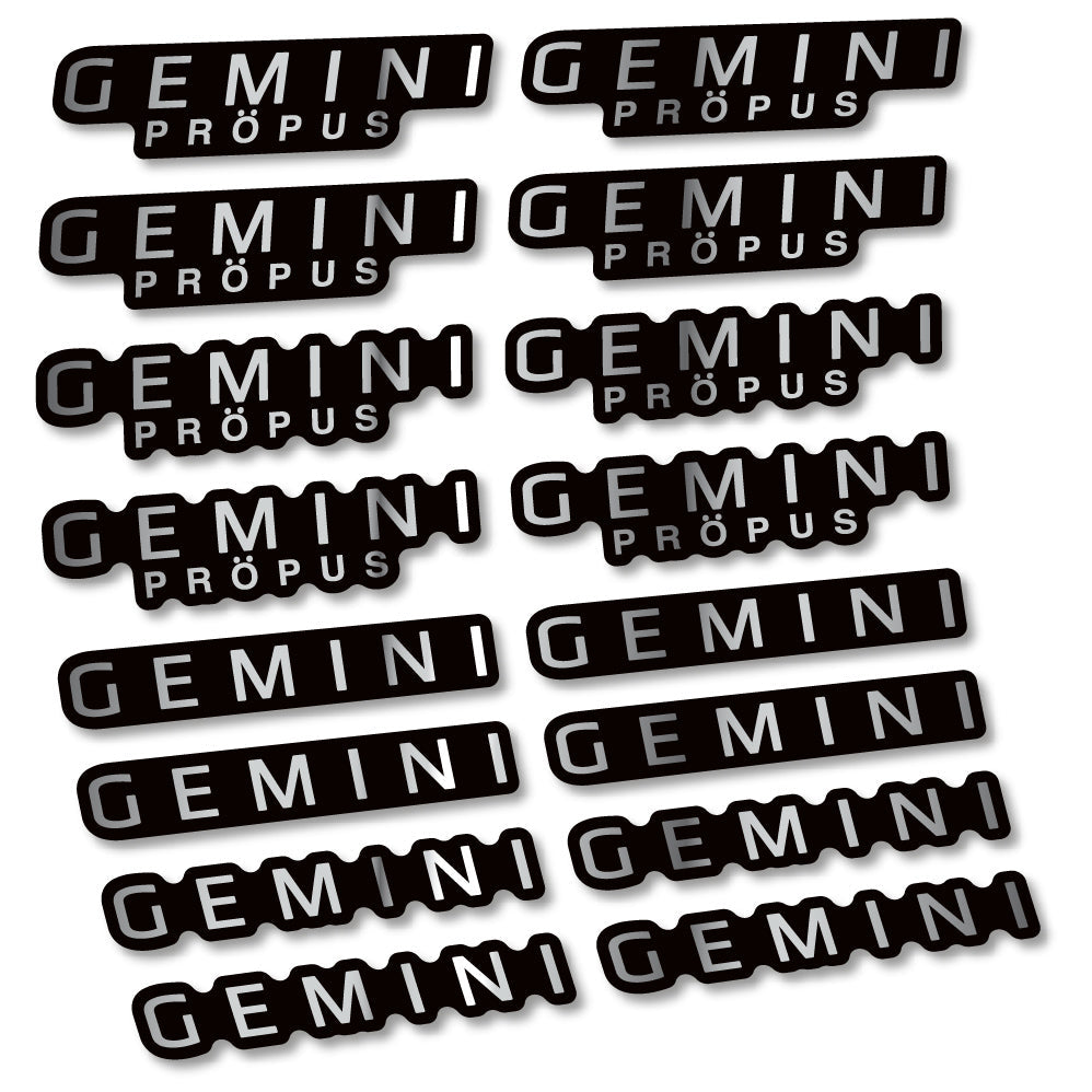 Stickers Gemini Propus compatibles Autocollants cintre