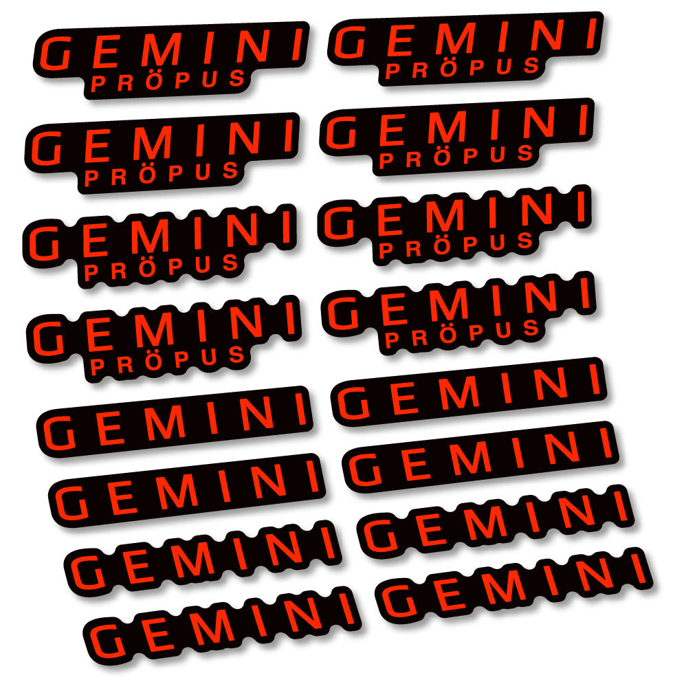 Stickers Gemini Propus compatibles Autocollants cintre