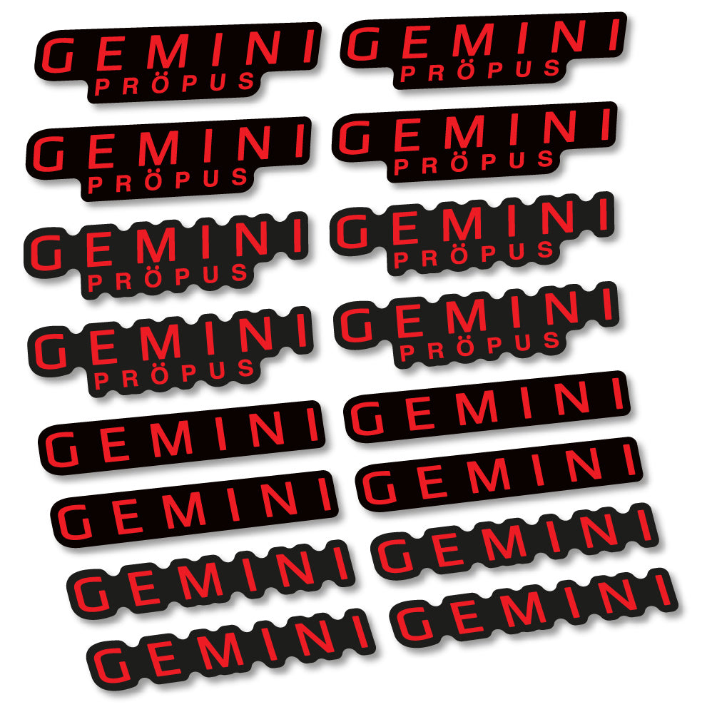 Stickers Gemini Propus compatibles Autocollants cintre