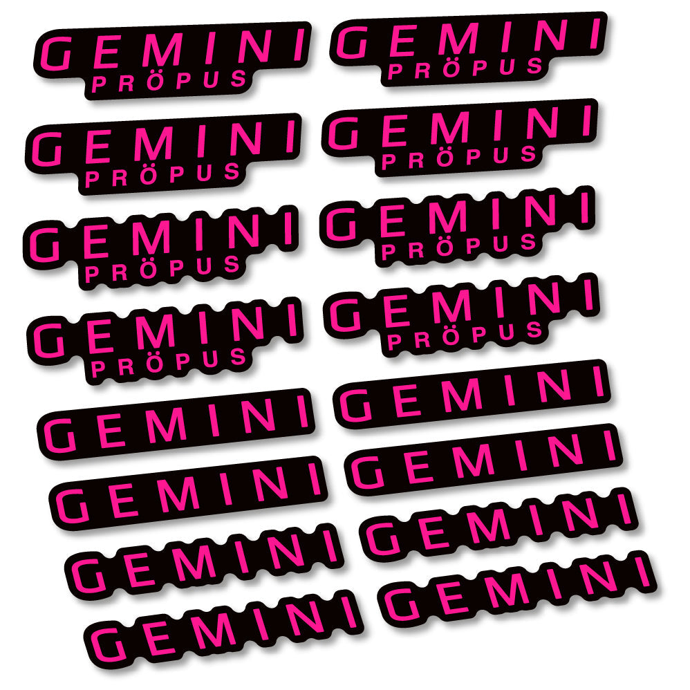 Stickers Gemini Propus compatibles Autocollants cintre