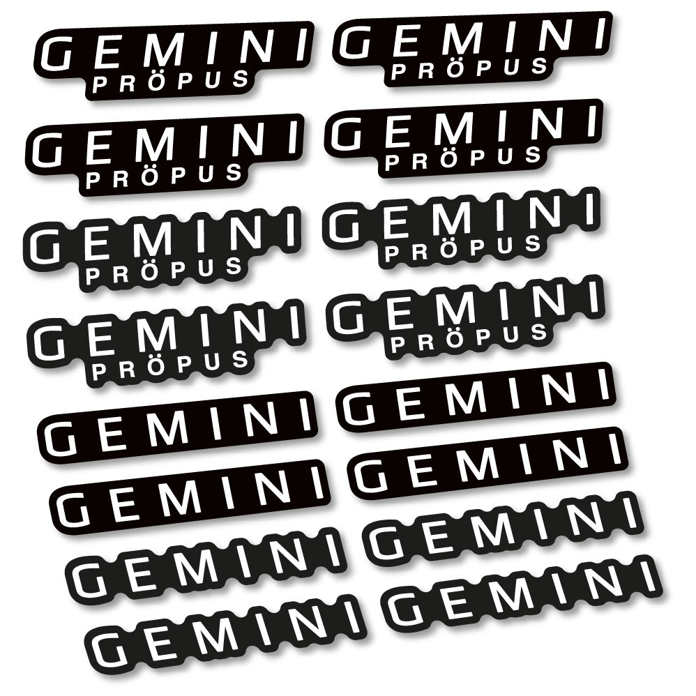 Stickers Gemini Propus compatibles Autocollants cintre