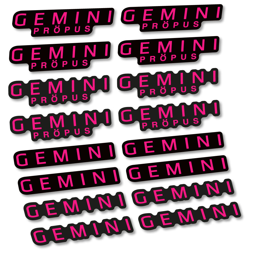 Stickers Gemini Propus compatibles Autocollants cintre