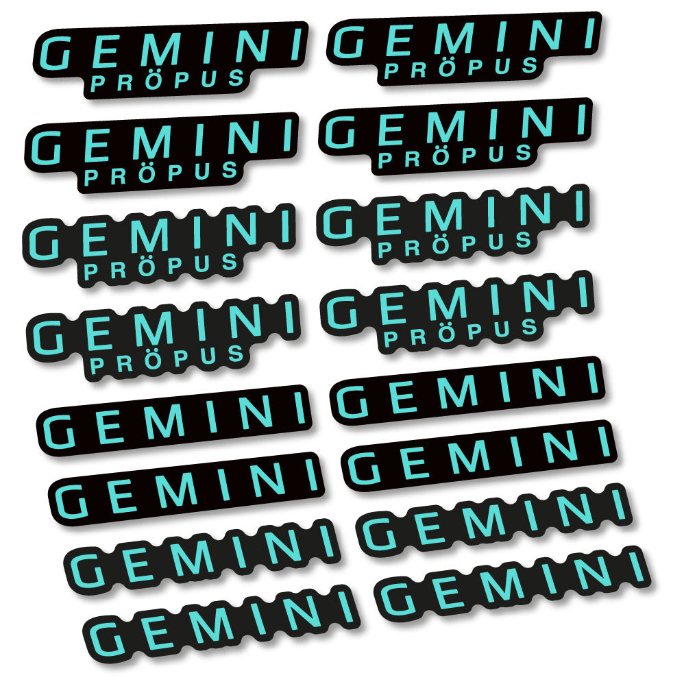 Stickers Gemini Propus compatibles Autocollants cintre