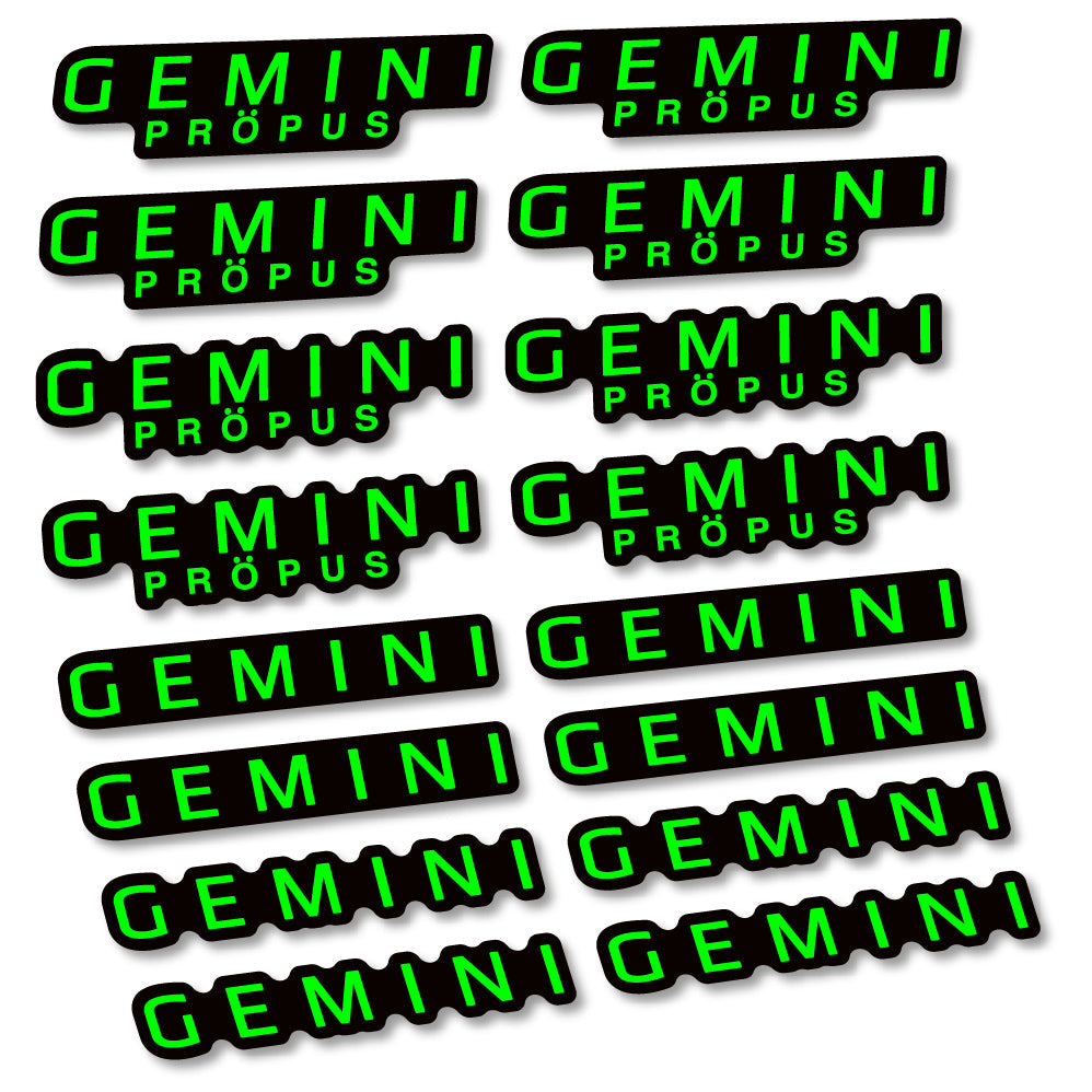 Stickers Gemini Propus compatibles Autocollants cintre