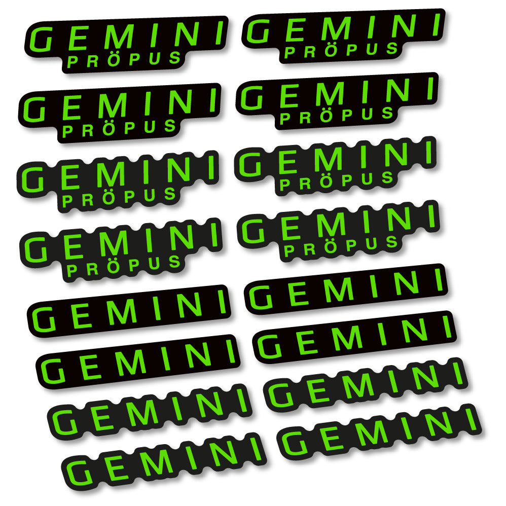 Stickers Gemini Propus compatibles Autocollants cintre