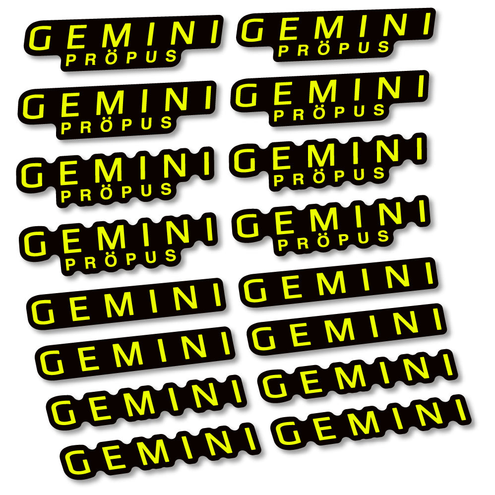 Stickers Gemini Propus compatibles Autocollants cintre