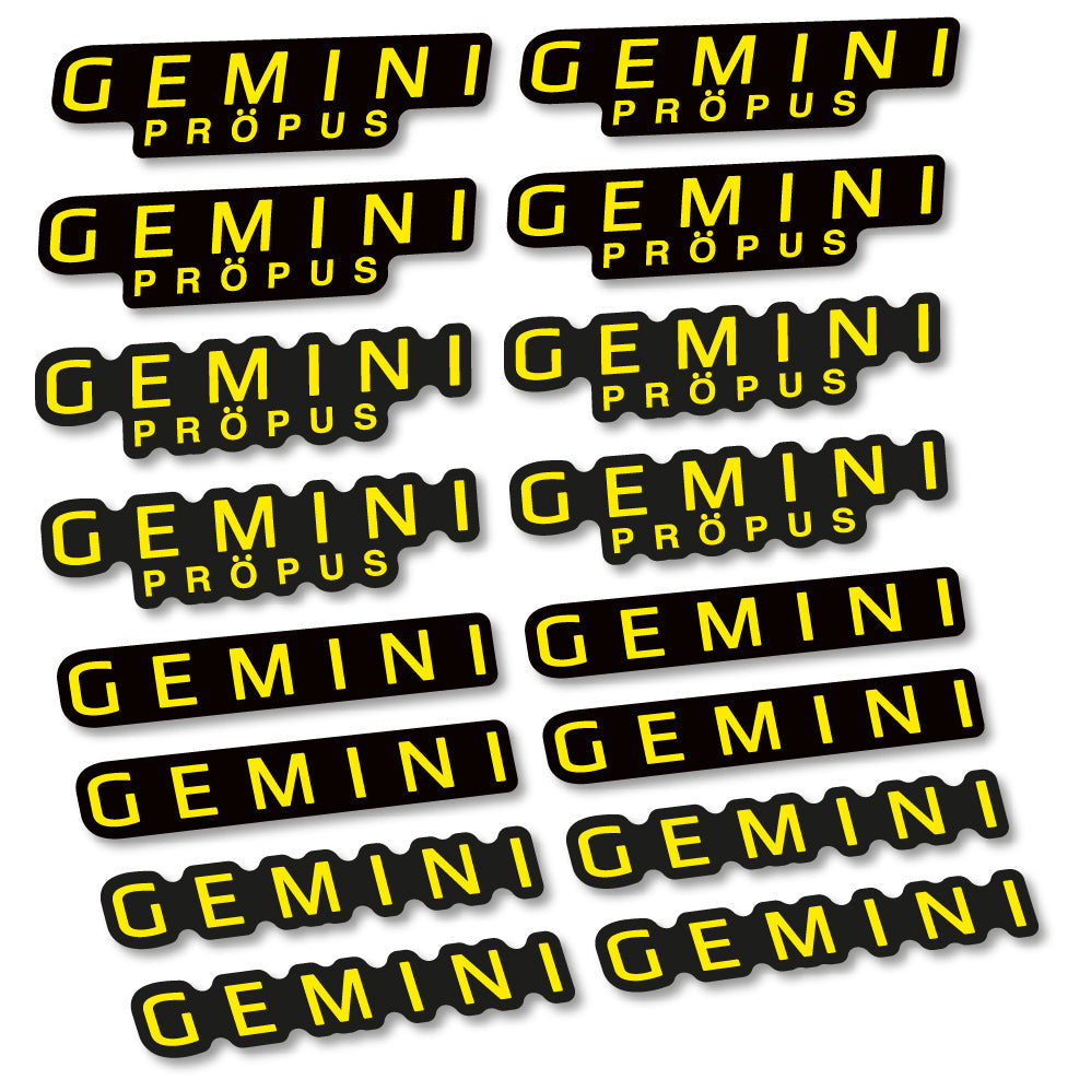 Stickers Gemini Propus compatibles Autocollants cintre