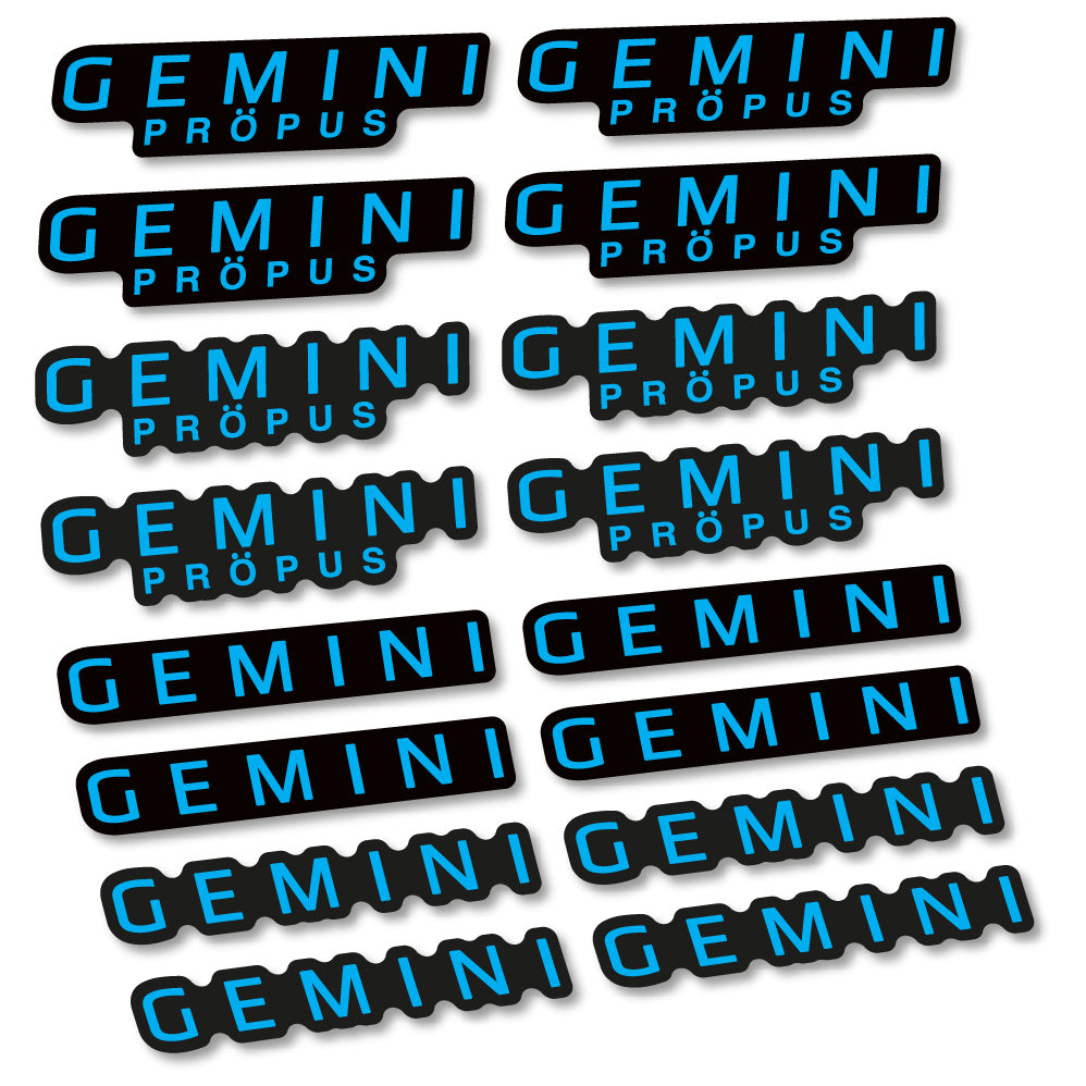 Stickers Gemini Propus compatibles Autocollants cintre