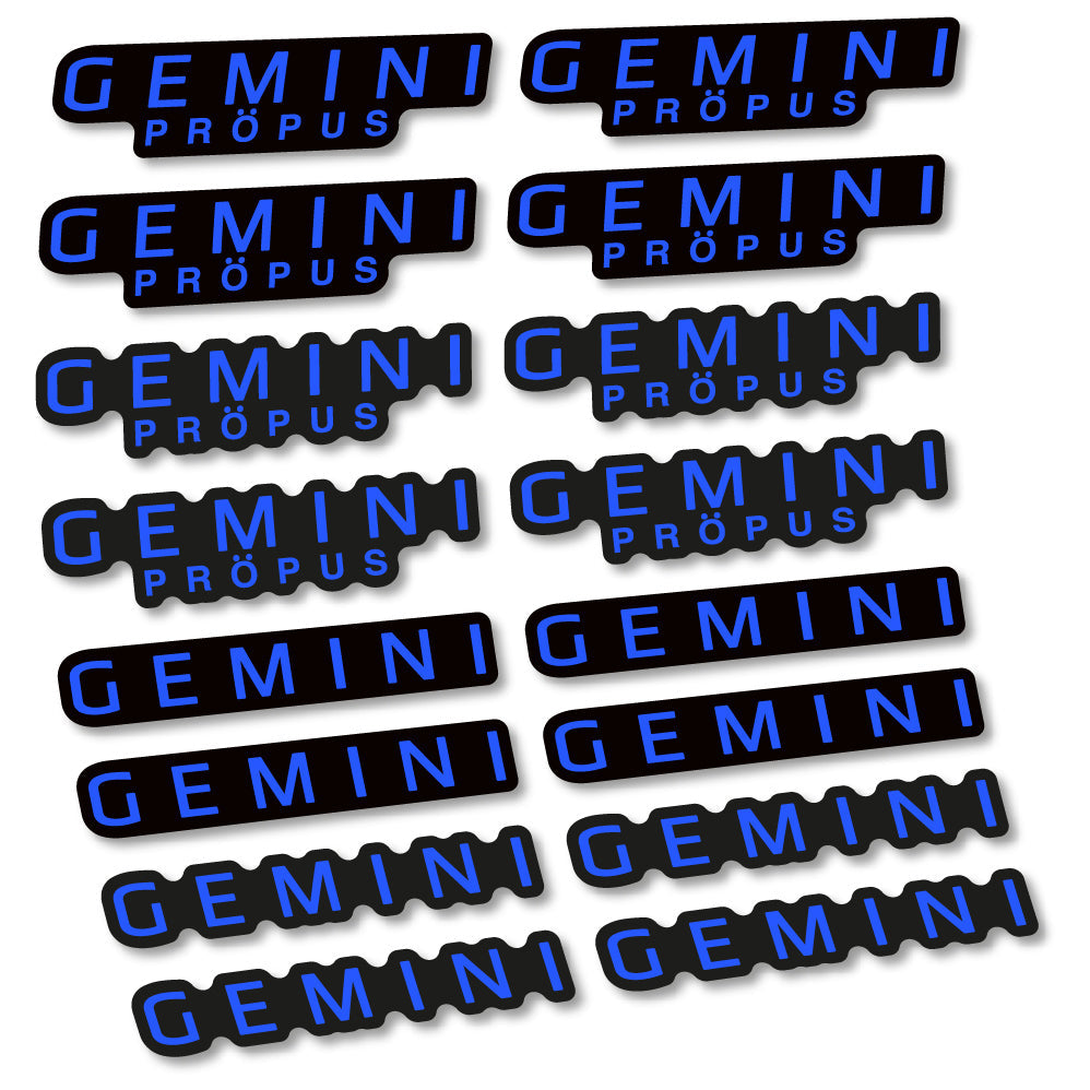 Stickers Gemini Propus compatibles Autocollants cintre