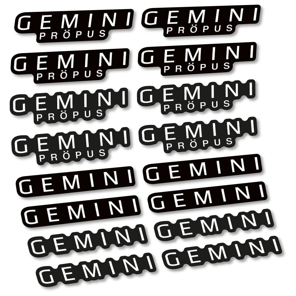 Stickers Gemini Propus compatibles Autocollants cintre