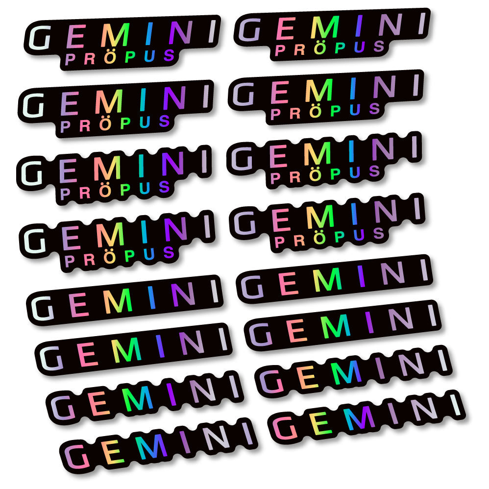 Stickers Gemini Propus compatibles Autocollants cintre