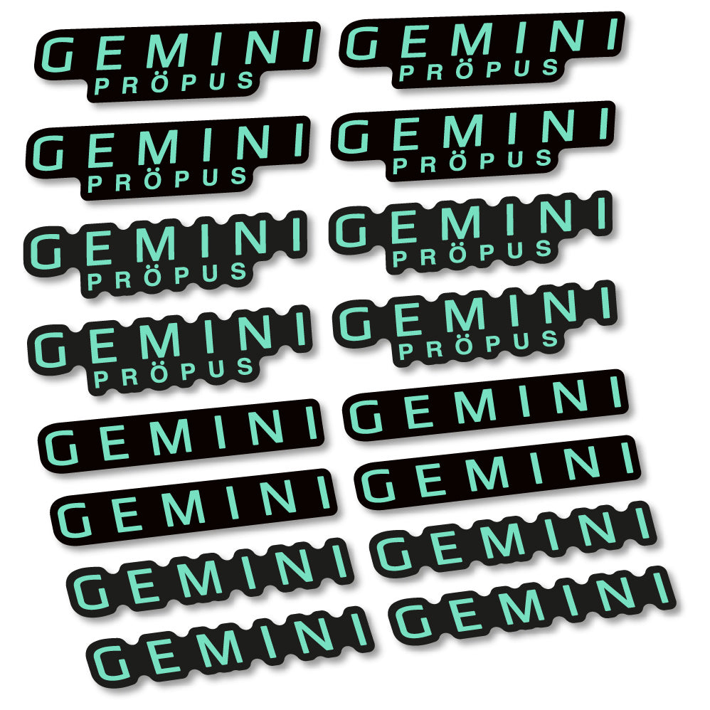 Stickers Gemini Propus compatibles Autocollants cintre