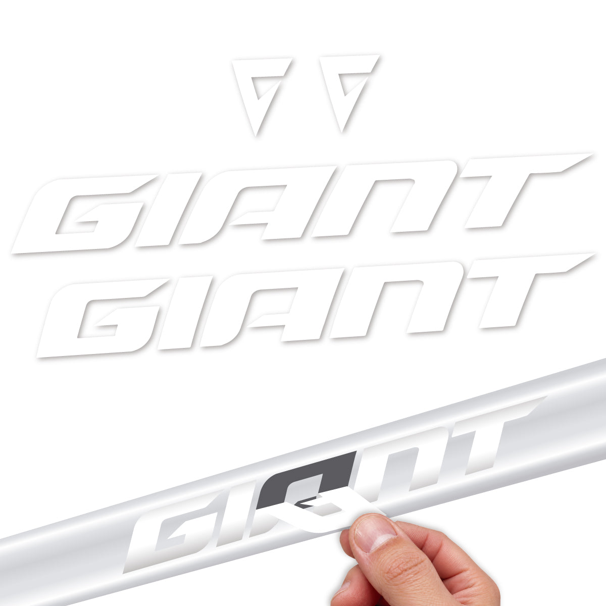 Stickers compatibles Giant Anthem 2024-2025 pour cadre – autocollants vinyle - Blanc