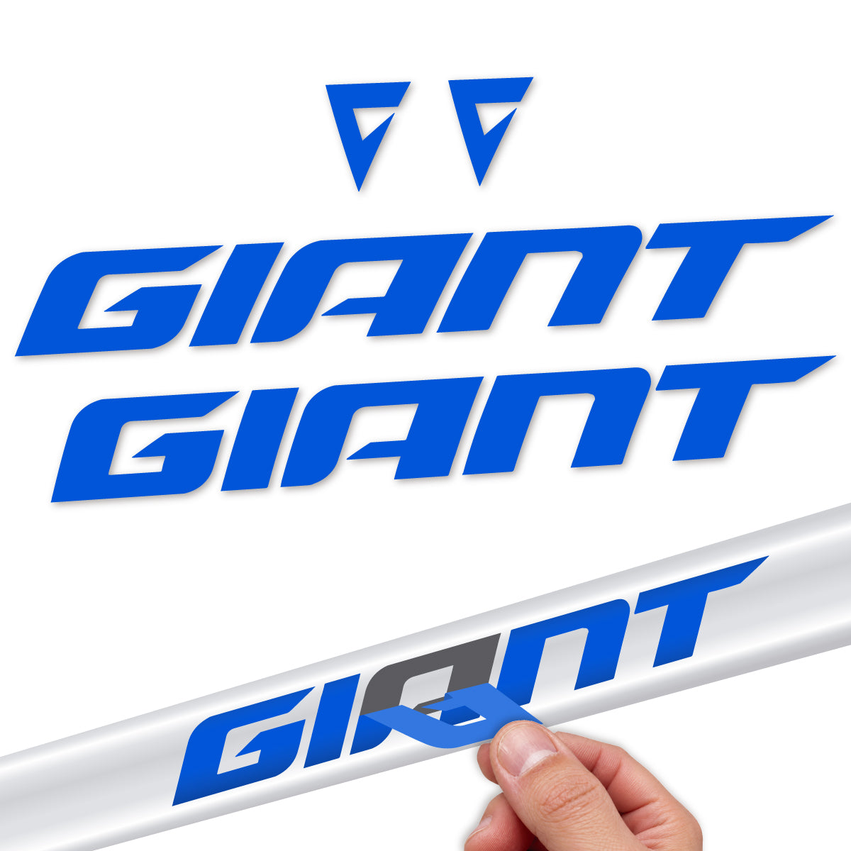 Stickers compatibles Giant Anthem 2026 pour cadre – autocollants vinyle - Bleu Mer