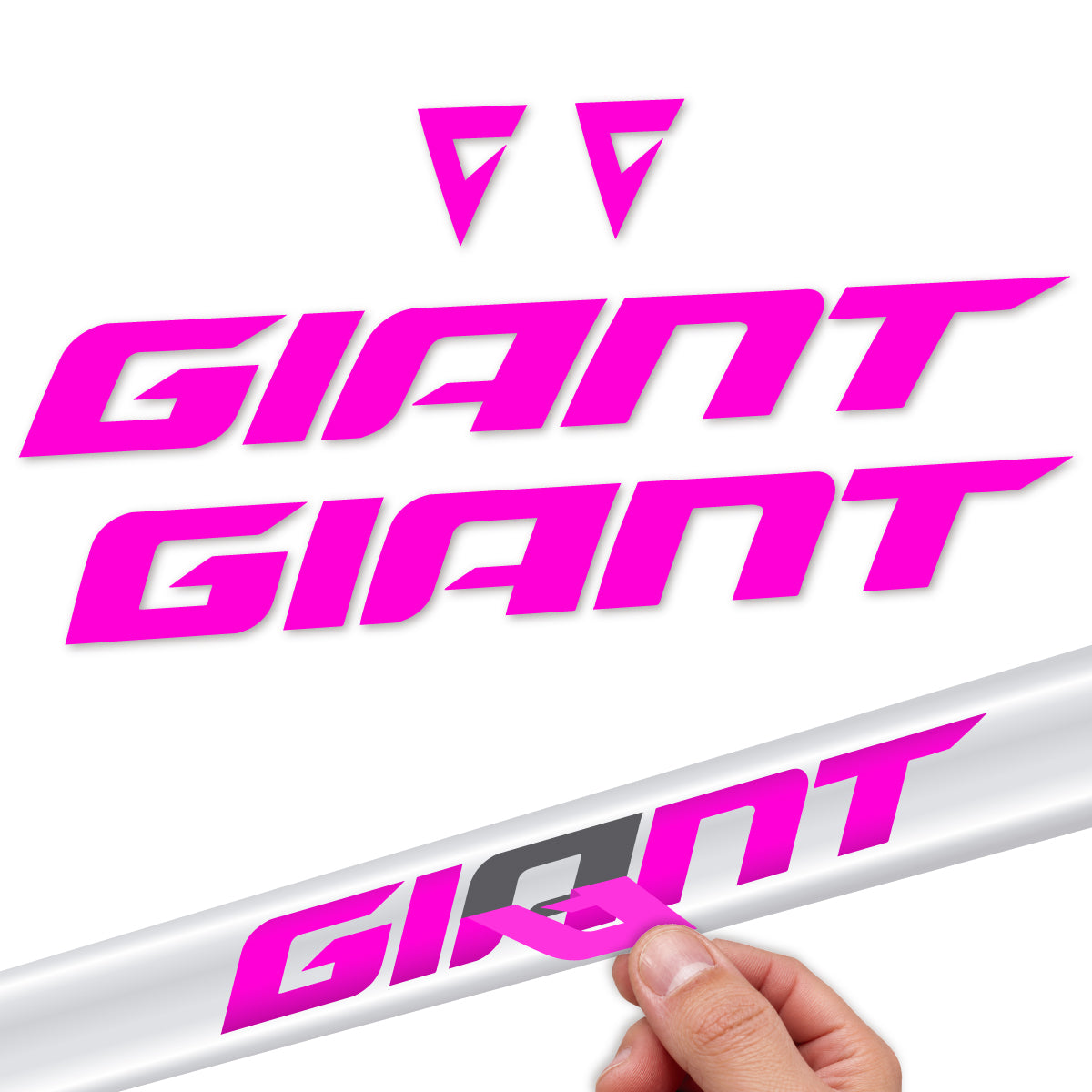 Stickers compatibles Giant Propel 2025-2027 pour cadre – autocollants vinyle - Fuchsia Fluo