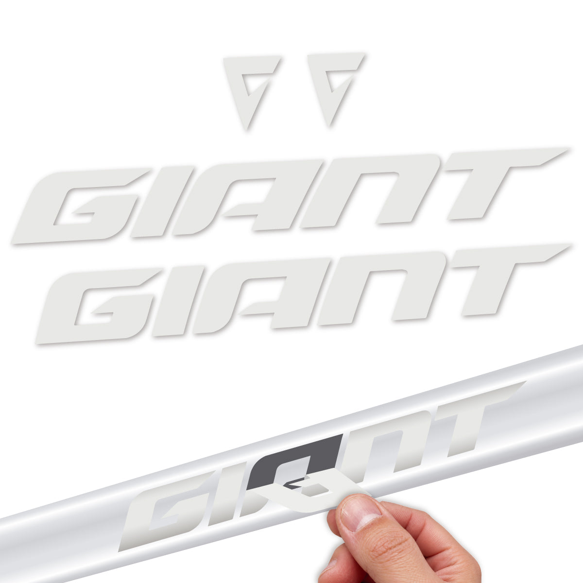 Stickers compatibles Giant Anthem 2024-2025 pour cadre – autocollants vinyle - Gris Perle
