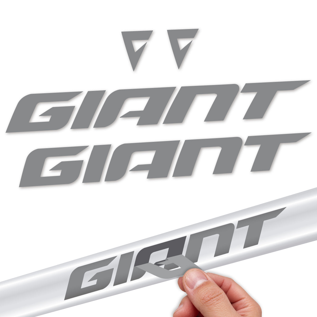 Stickers compatibles Giant Anthem 2026 pour cadre – autocollants vinyle - Gris Souris