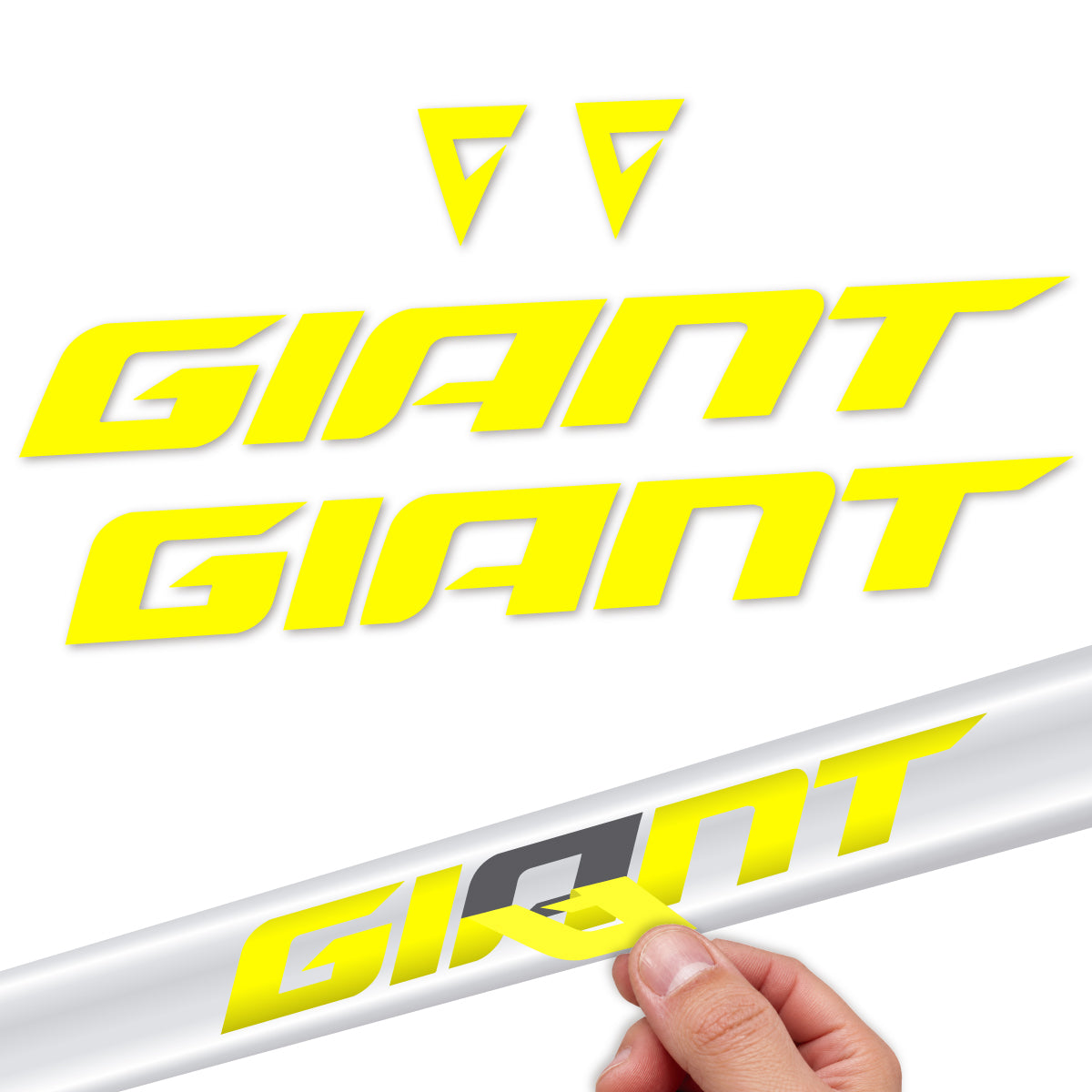 Stickers compatibles Giant Propel 2025-2027 pour cadre – autocollants vinyle - Jaune Citron