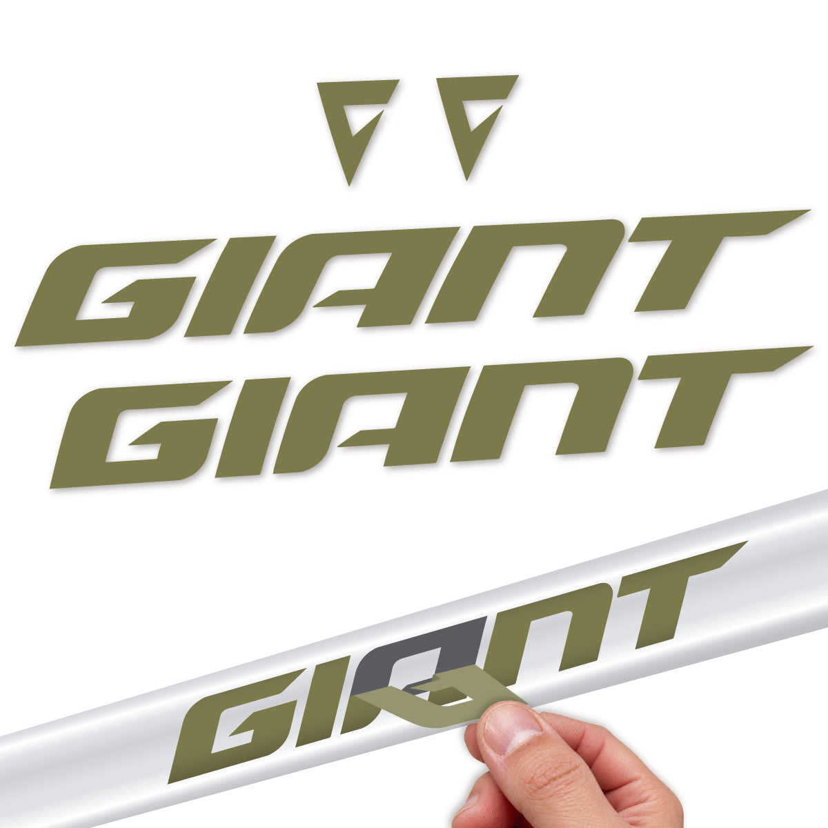 Stickers compatibles Giant Anthem 2024-2025 pour cadre – autocollants vinyle - Kaki