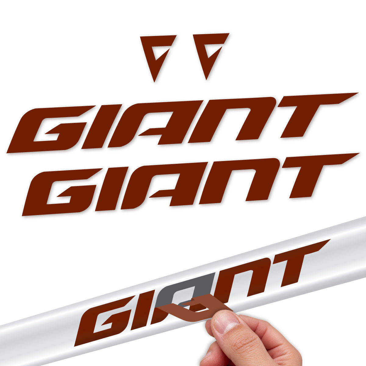 Stickers compatibles Giant Propel 2025-2027 pour cadre – autocollants vinyle - Marron