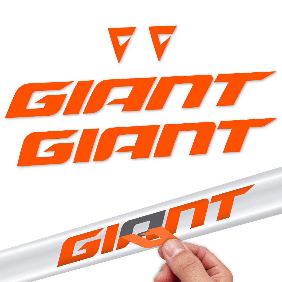 Stickers compatibles Giant Propel 2025-2027 pour cadre – autocollants vinyle - Orange