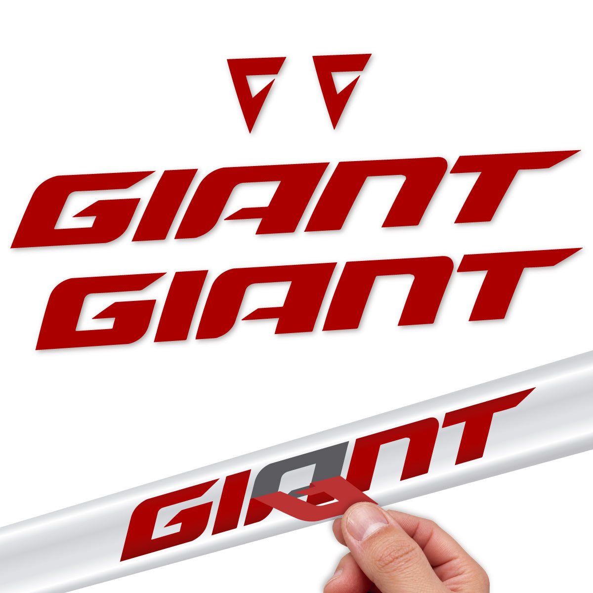 Stickers compatibles Giant Propel 2025-2027 pour cadre – autocollants vinyle - Rouge Foncé
