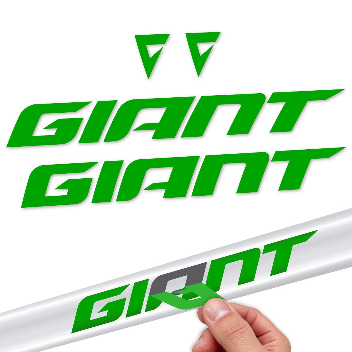 Stickers compatibles Giant Anthem 2024-2025 pour cadre – autocollants vinyle - Vert