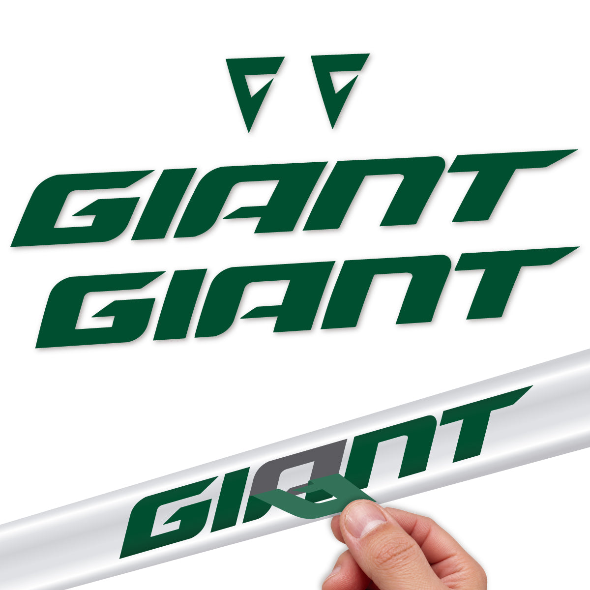 Stickers compatibles Giant Anthem 2024-2025 pour cadre – autocollants vinyle - Vert Foncé