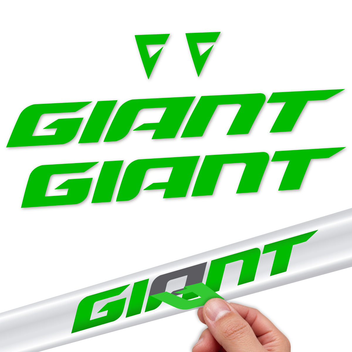 Stickers compatibles Giant Propel 2023-2024 pour cadre – autocollants vinyle - Vert Herbe