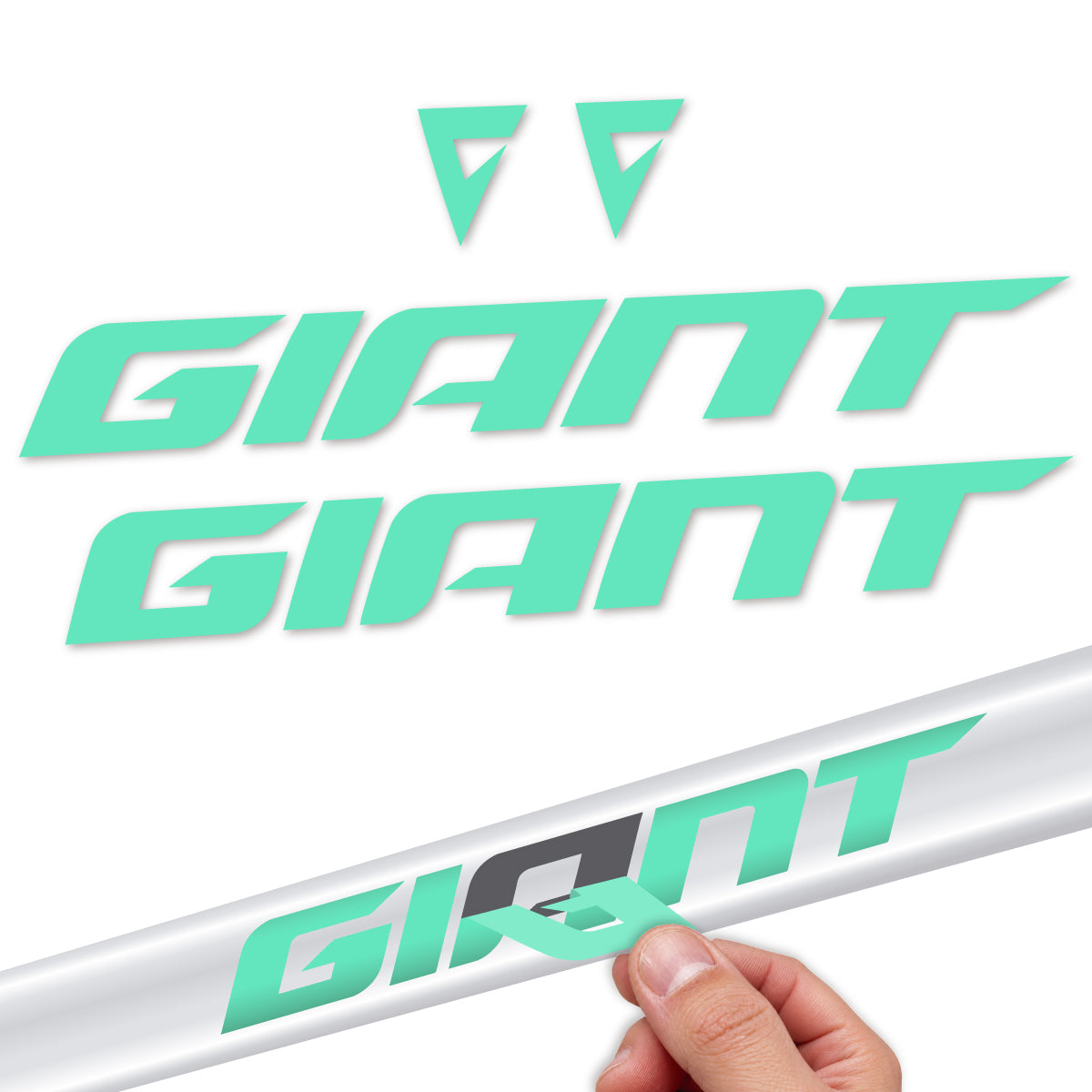 Stickers compatibles Giant Propel 2023-2024 pour cadre – autocollants vinyle - Vert Menthe