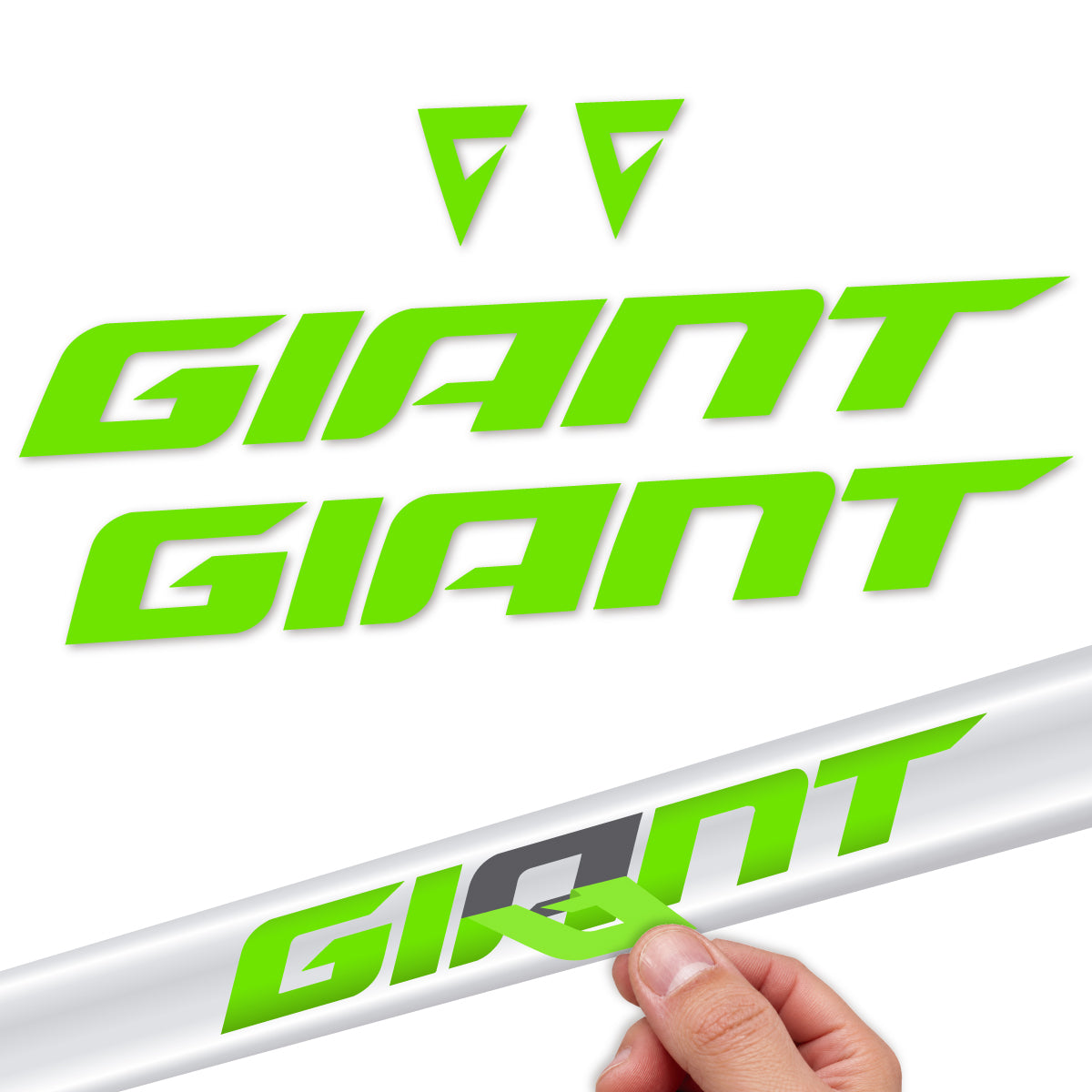 Stickers compatibles Giant Anthem 2024-2025 pour cadre – autocollants vinyle - Vert Pistache