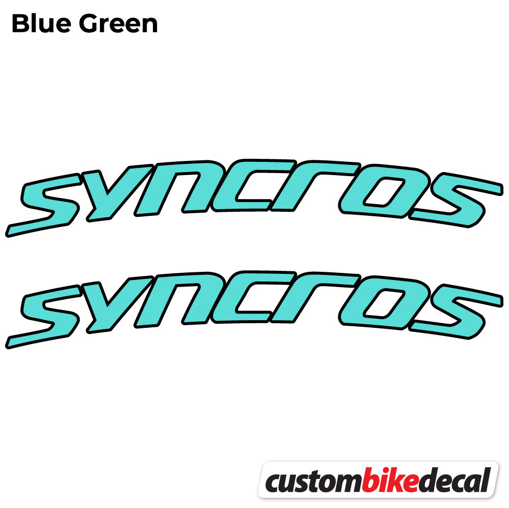 Blue Green decal for Syncross Fraser IC SL Manillar handlebar – bike sticker vinyl