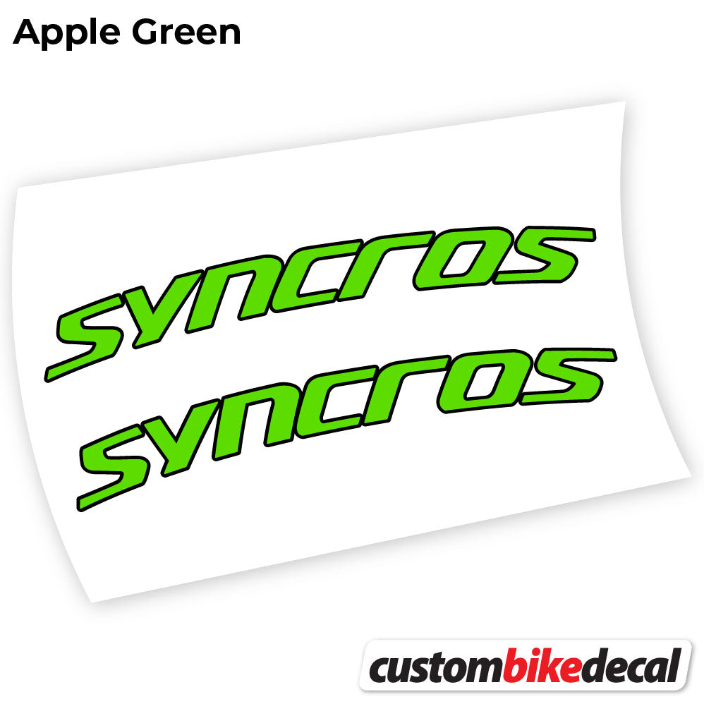 Apple Green decal for Syncross Fraser IC SL handlebar – bike sticker vinyl