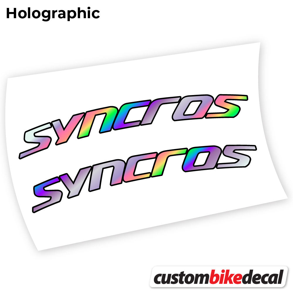 Hollographic decal for Syncross Fraser IC SL handlebar – bike sticker vinyl